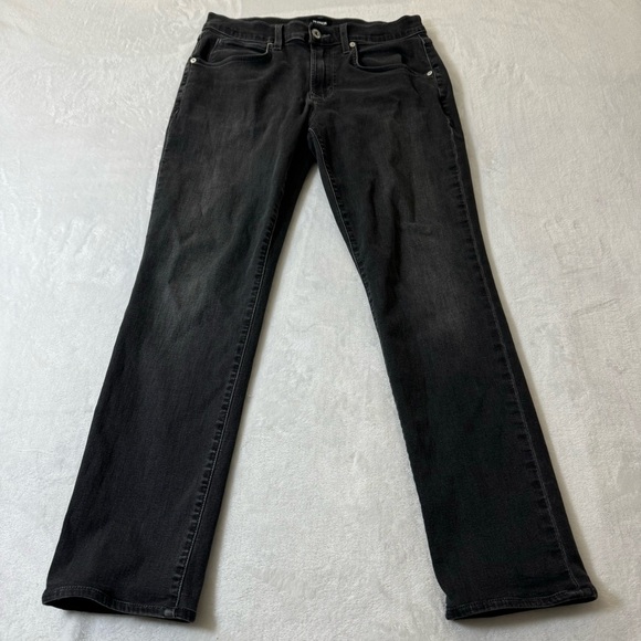 Hudson Men's Blake Slim Straight Jeans in Dark Gray Grayson Wash Size 32 - Picture 3 of 10